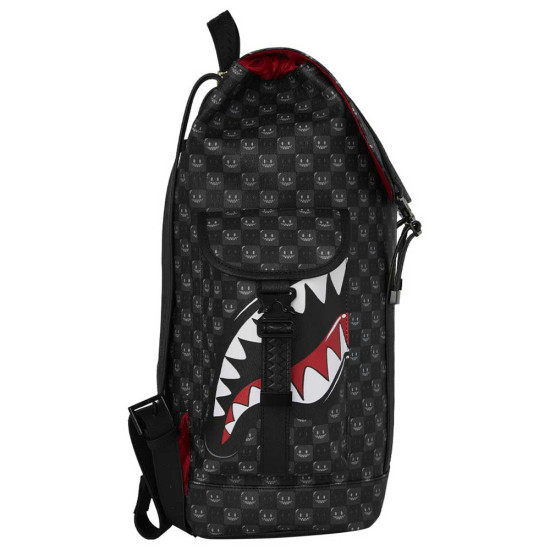 Sprayground Τσάντα πλάτης Sharks In Paris WTF Bubbly Black Check Monte Carlo Backpack